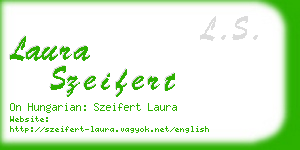 laura szeifert business card
